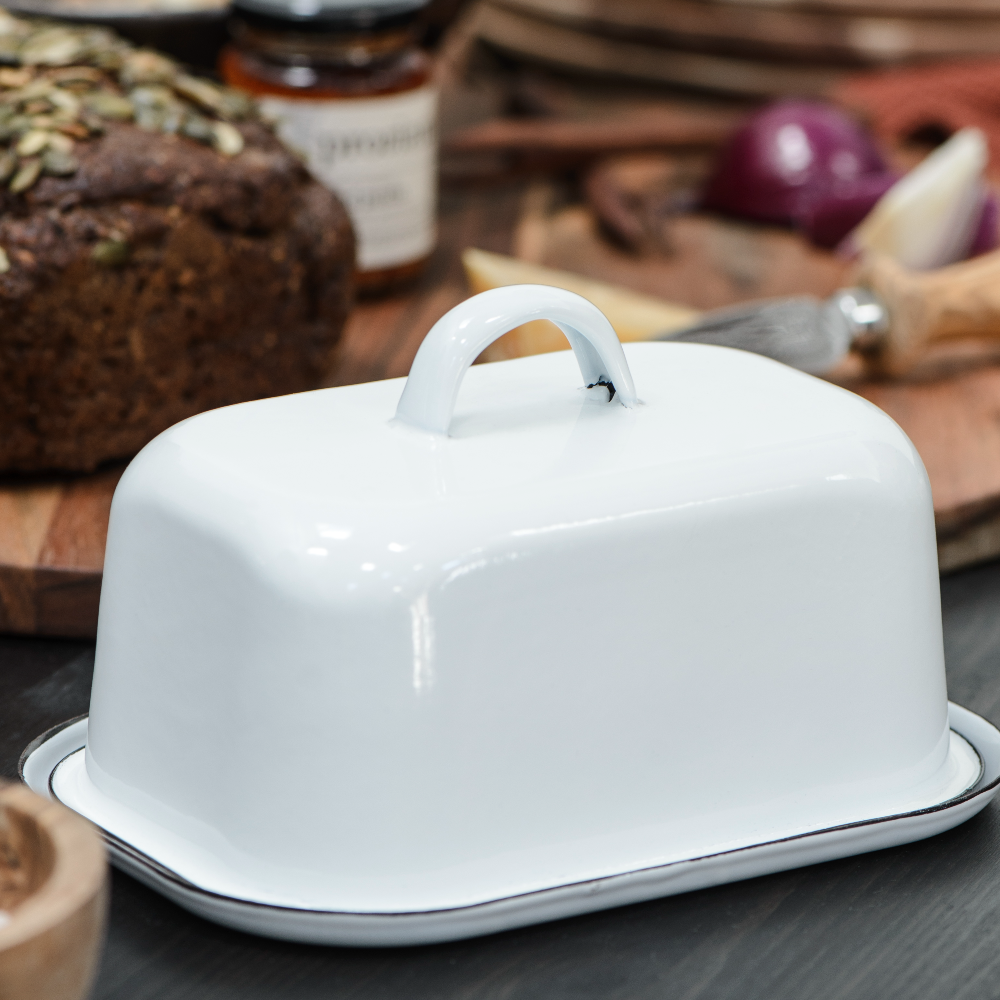 Two Part Enamel Butter Box | Annie Mo's