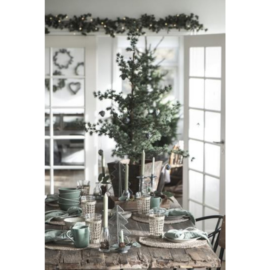 Dusty Green Taper Candle 20cm