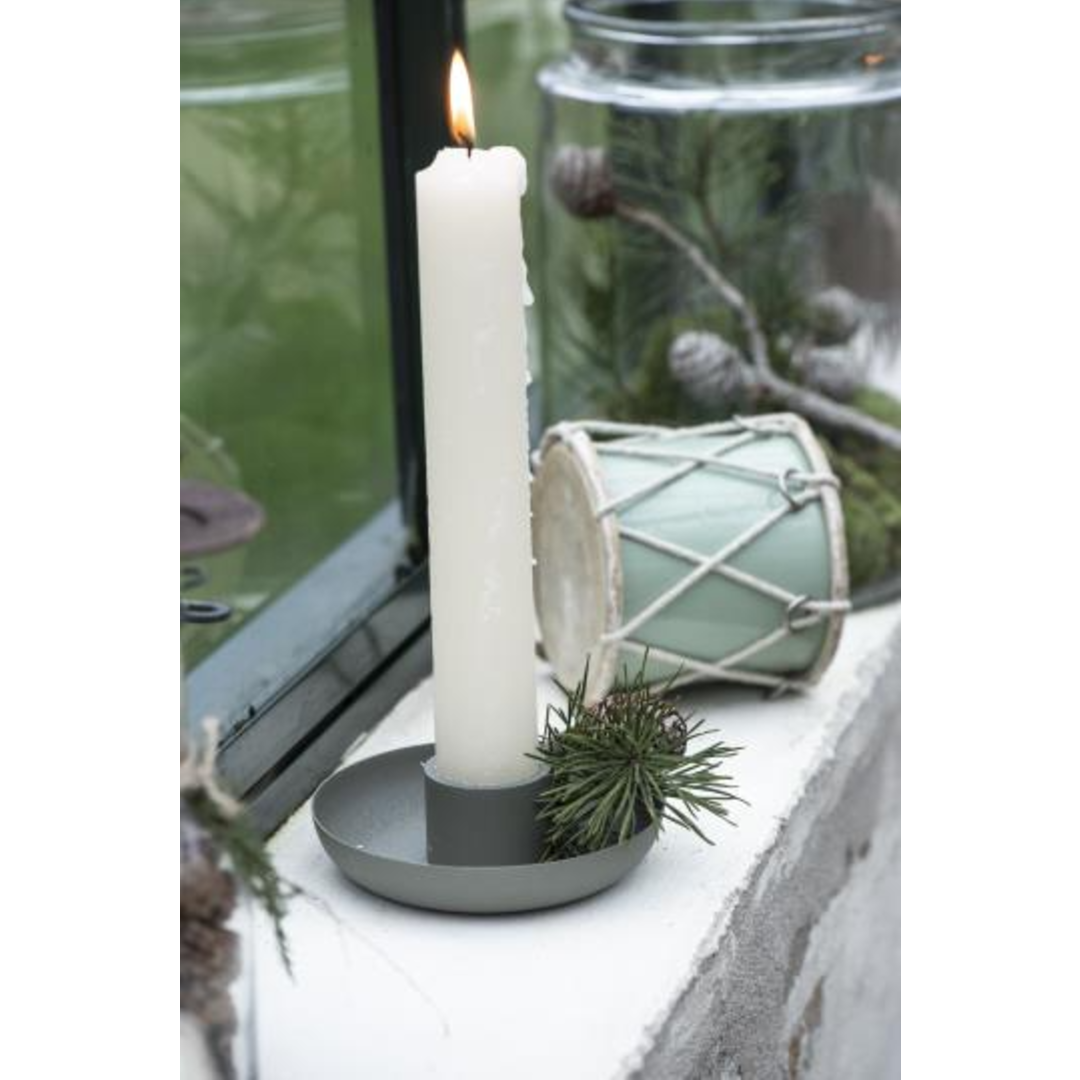 Chunky Rustic White Candle 25cm | Annie Mo's