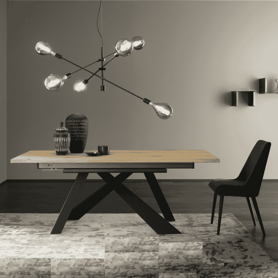 Tavolo Metal Extending Table-C