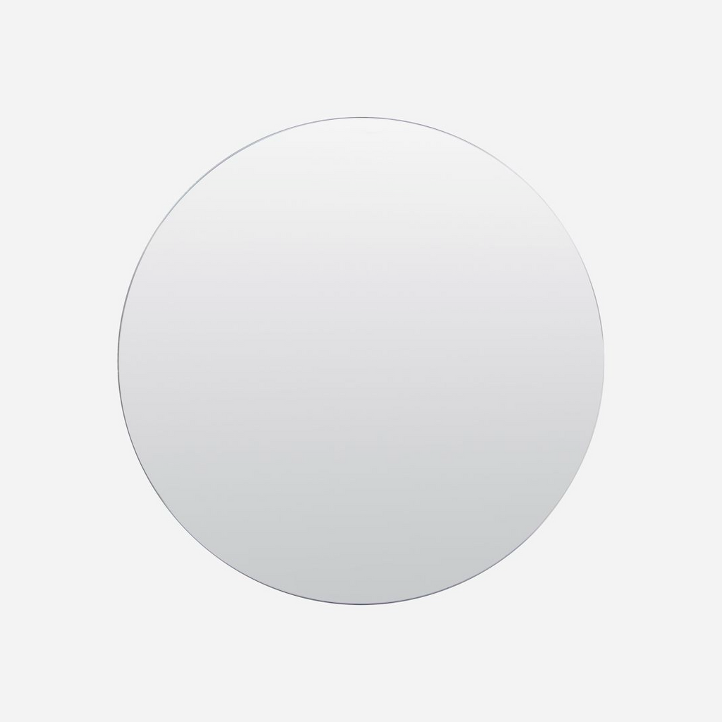 Thin Rimmed Round Mirror 80cm