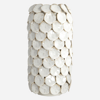 White Ceramic Glazed Dot Vase 30cm | Annie Mo's