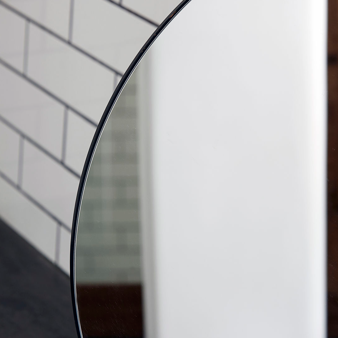 Thin Rimmed Round Mirror 80cm