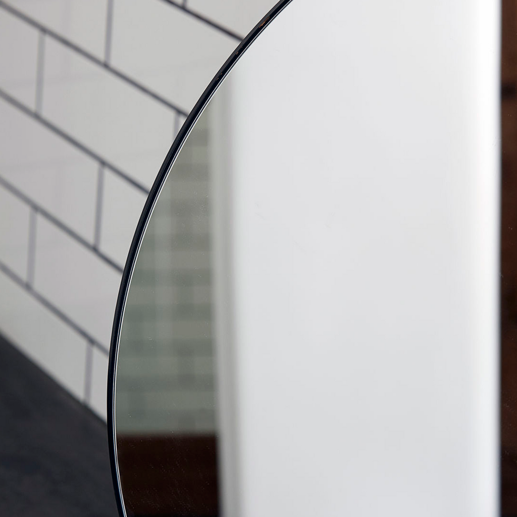Thin Rimmed Round Mirror 80cm