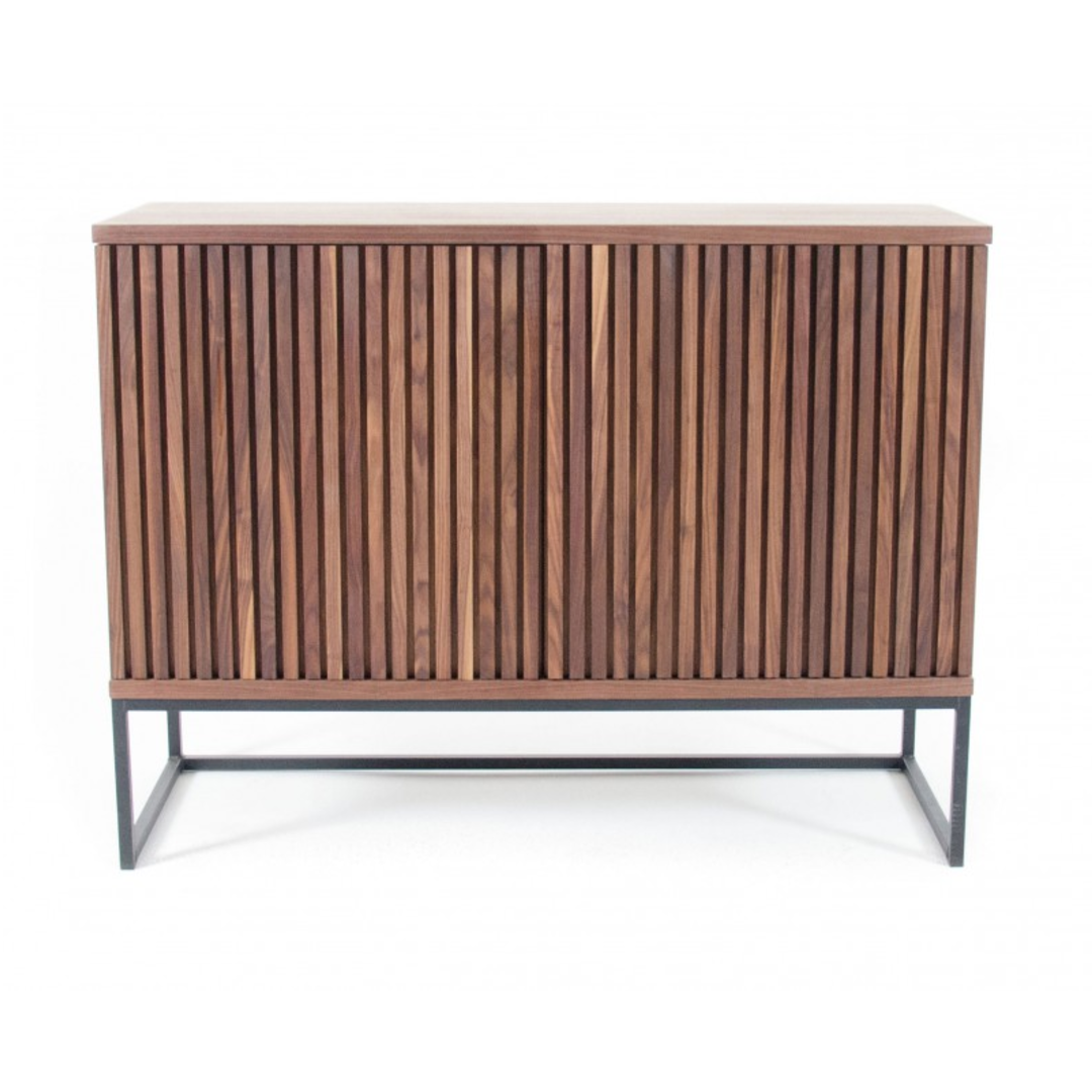Timo Two Door Sideboard with Slatted Front 90cm High