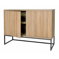 Timo Two Door Sideboard with Slatted Front 70cm High | Annie Mo's