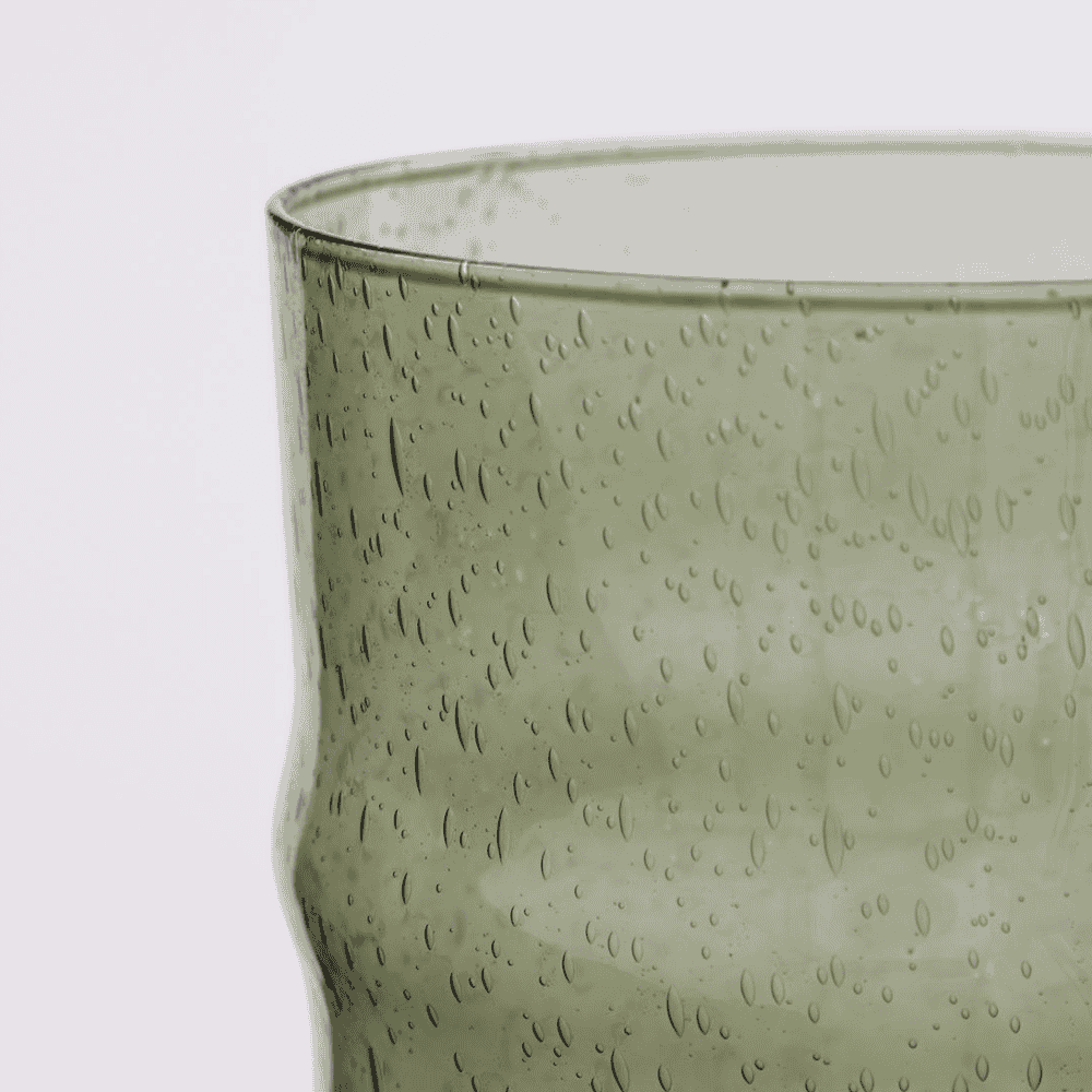 Rain Green Glass 10cm-C