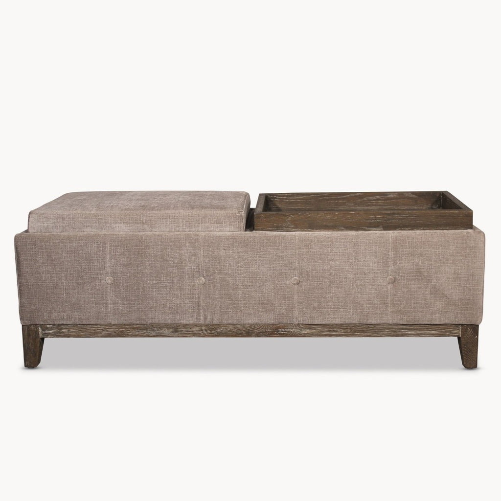Colleville Storage Ottoman with Tray - Colour Choice