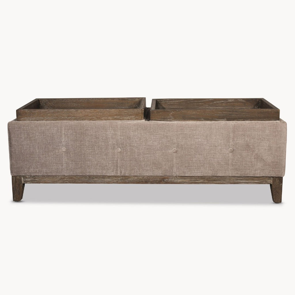 Colleville Storage Ottoman with Tray - Colour Choice