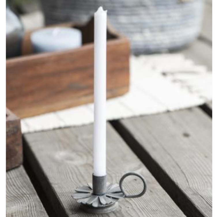 White Taper Candle 20cm | Annie Mo's