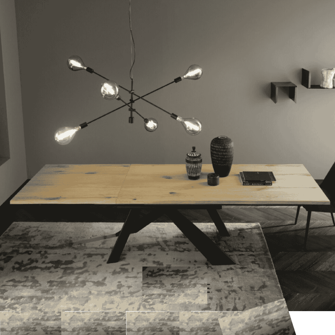 Tavolo Metal Extending Table-D