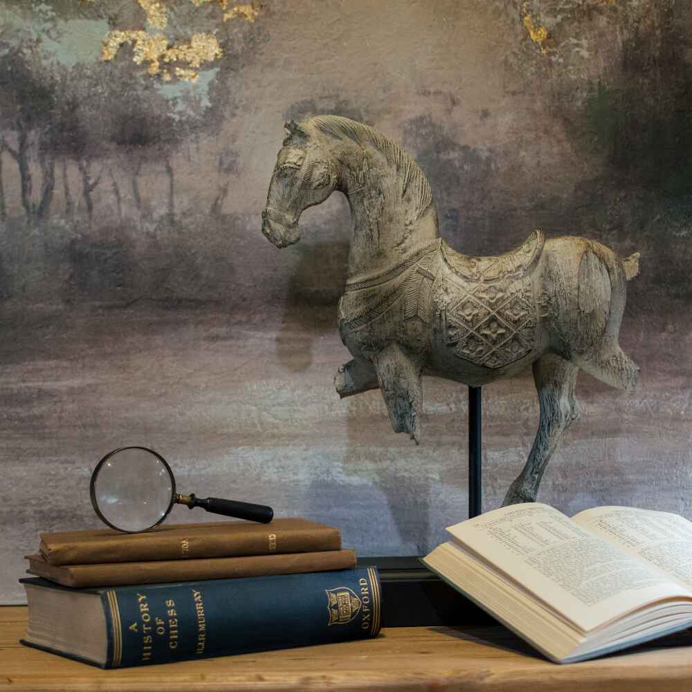 White Horse On Stand