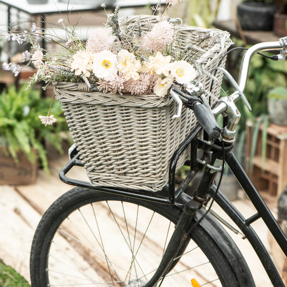 Wicker Basket for Handlebars 50cm