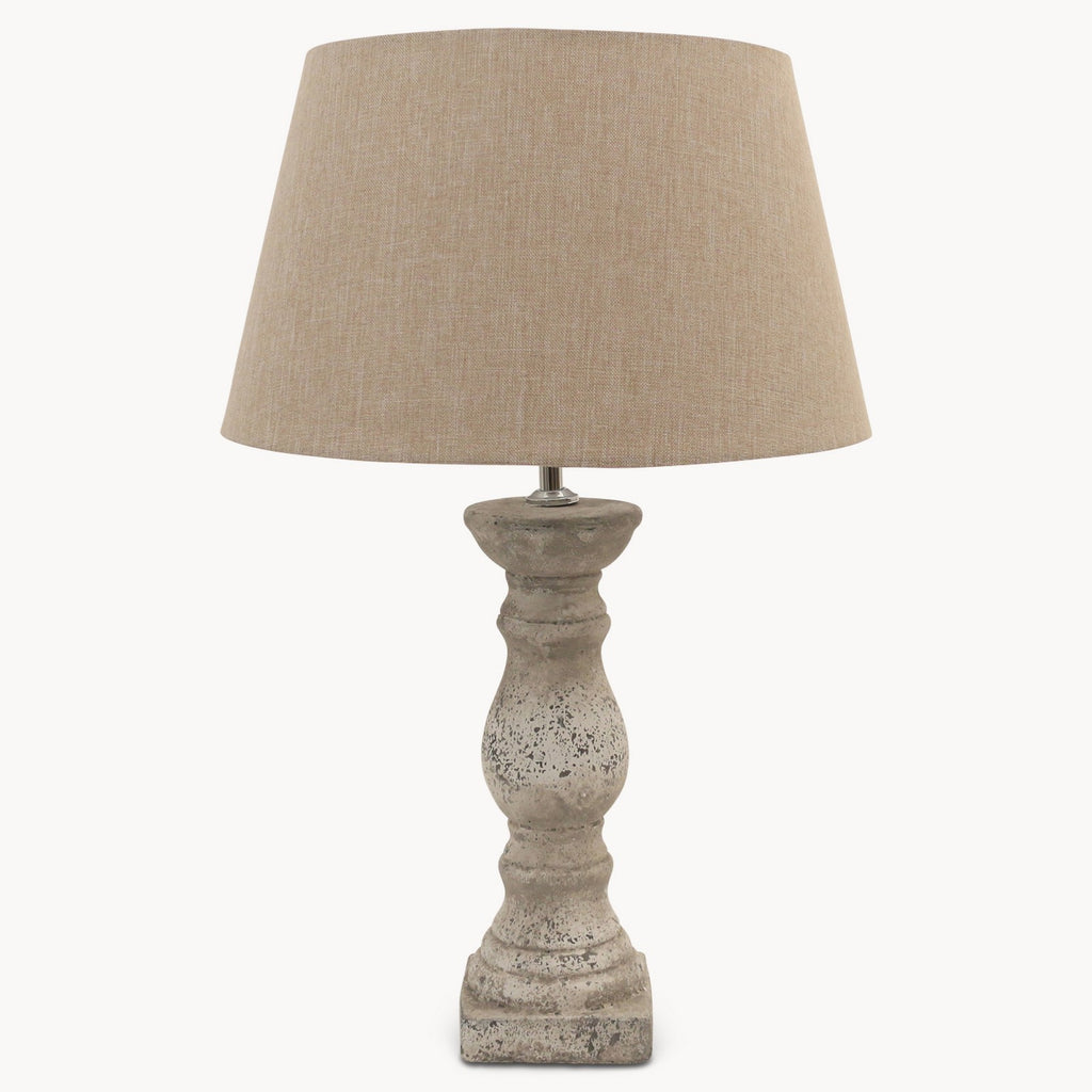 Birkdale Large Stone Balustrade Table Lamp 77cm