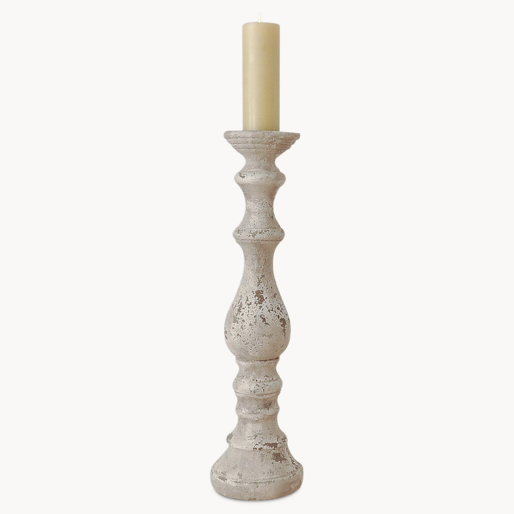 Birkdale Pillar Stone Candlestick 72cm