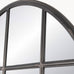 Brockby Iron Grid Windowpane Round Mirror 120cm