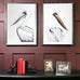 Brookby Set of Two Framed Pelican Wall Art 74cm