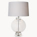 Clifton Round Glass and Solid Crystal Lamp with Shade 66cm