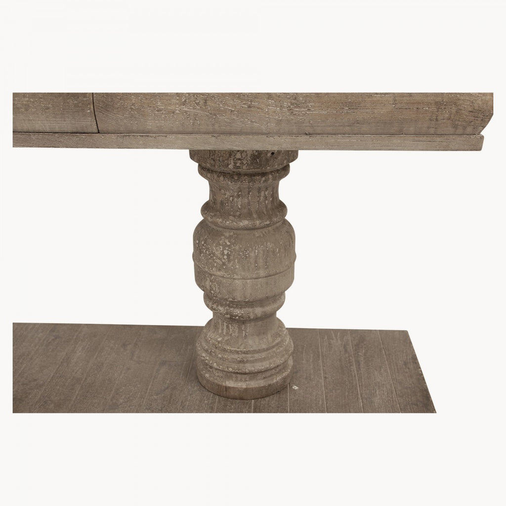 Ilkley Large Distressed Weathered Console Table 240cm