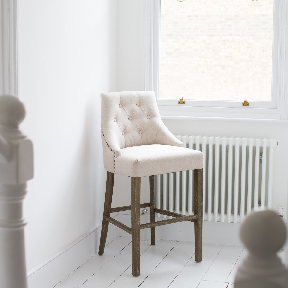 St James Button Back Bar Stool