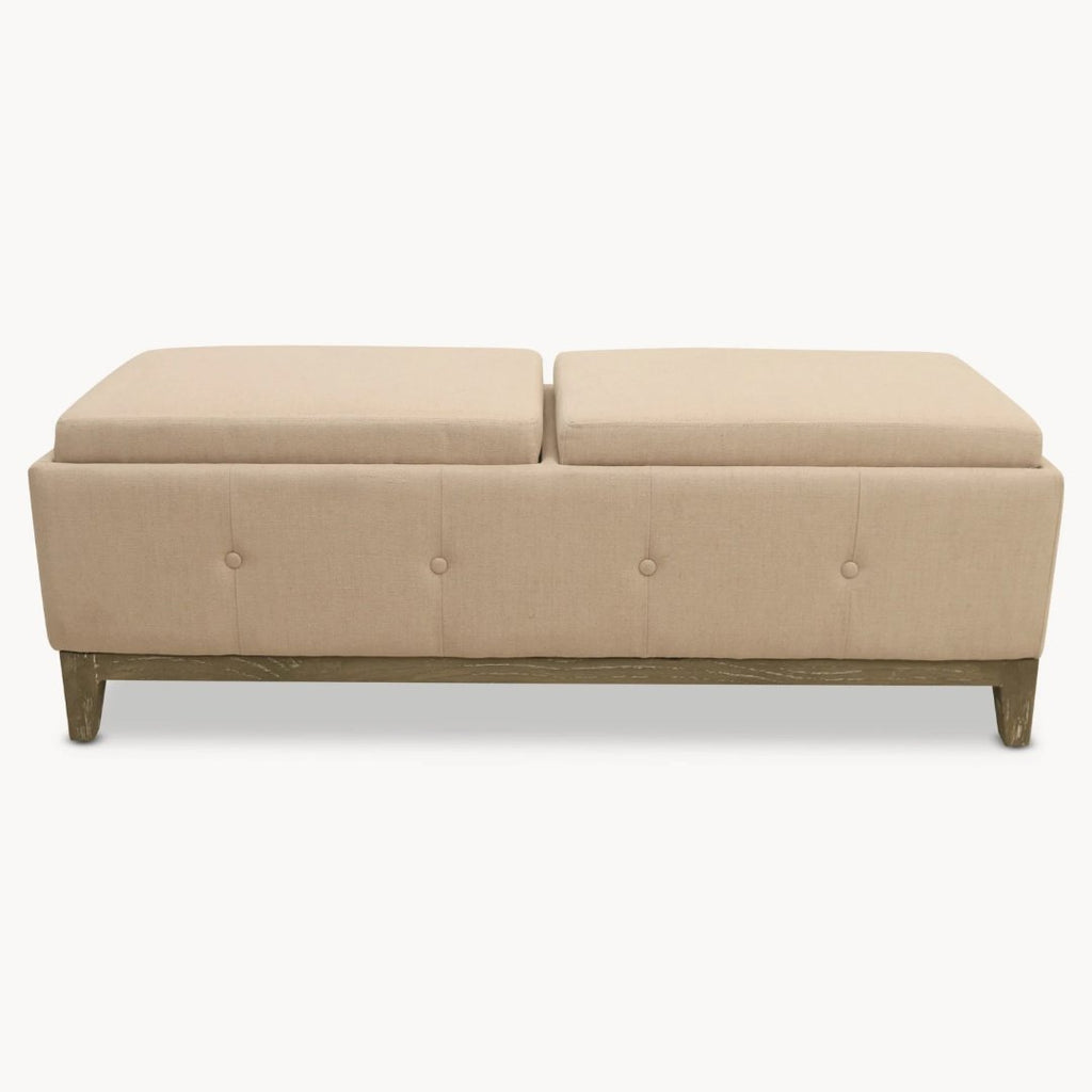 Colleville Storage Ottoman with Tray - Colour Choice
