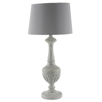 Table Lamp Mathilde Antiqued Fir with Shade | Annie Mo's