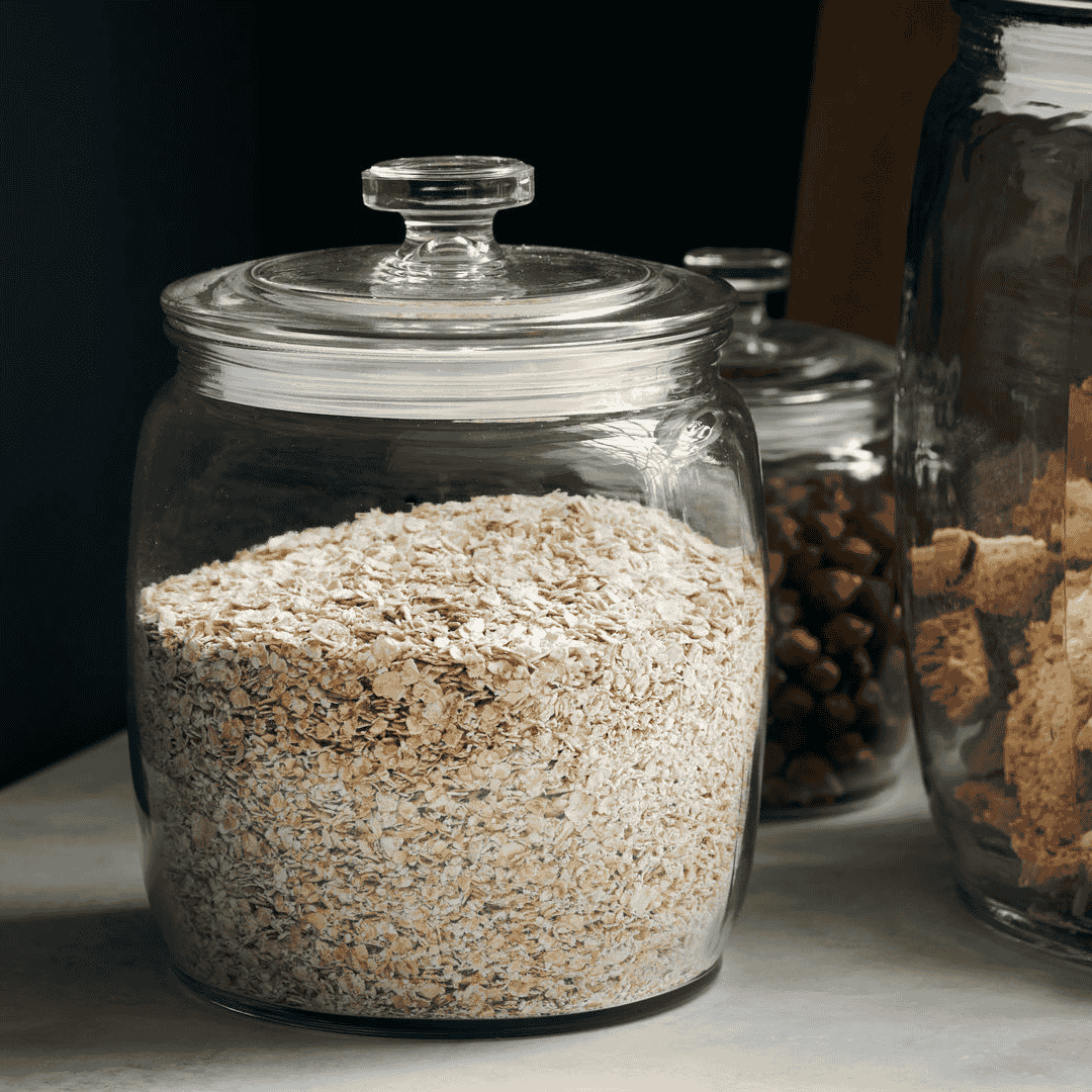 Glass Storage Jar with Glass Lids