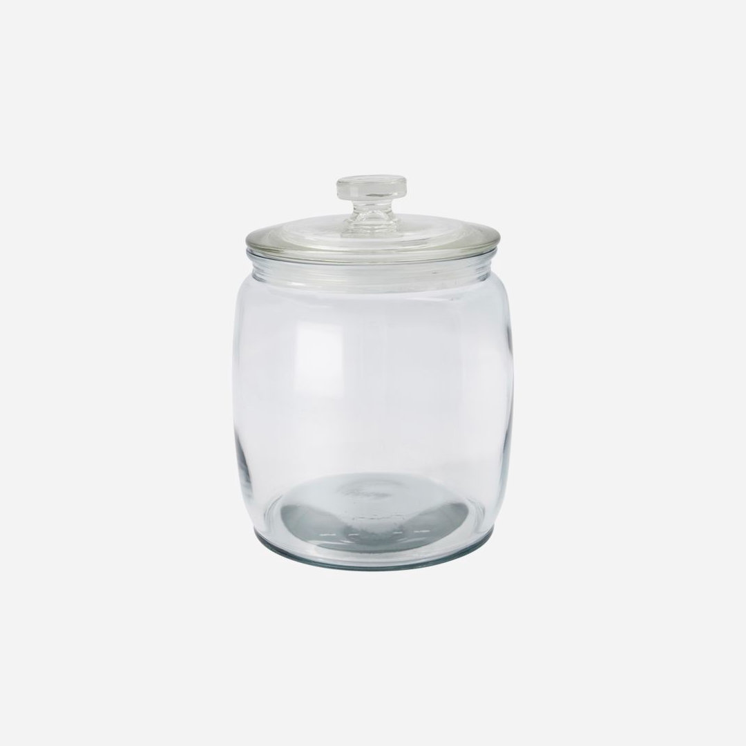 Glass Storage Jars with Glass Lids