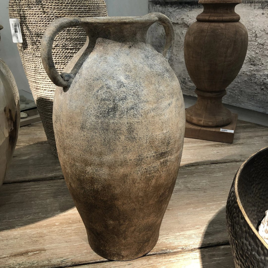 Mottled Effect Rustic Ceramic Vase 50cm F