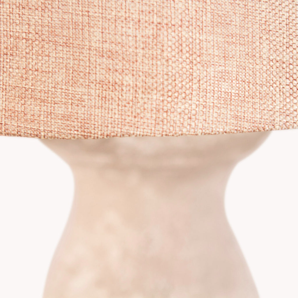 Birkdale Stone Lamp with Linen Shade 78cm