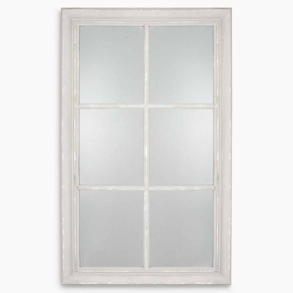 Wilton Grey Panel Window Mirror 104cm