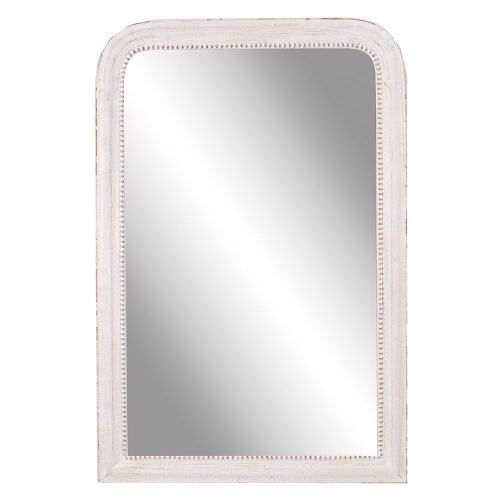 Antiqued White Mirror 92cm