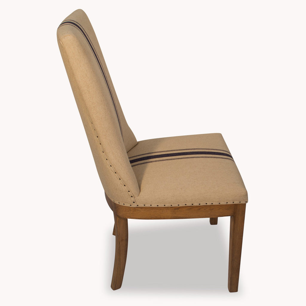 Monroe Blue Stripe Dining Chair