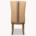 Blue Stripe and Oak Dining Chair