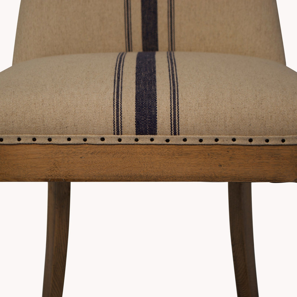 Monroe Blue Stripe Dining Chair