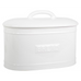 White Ceramic Oval Bread Bin