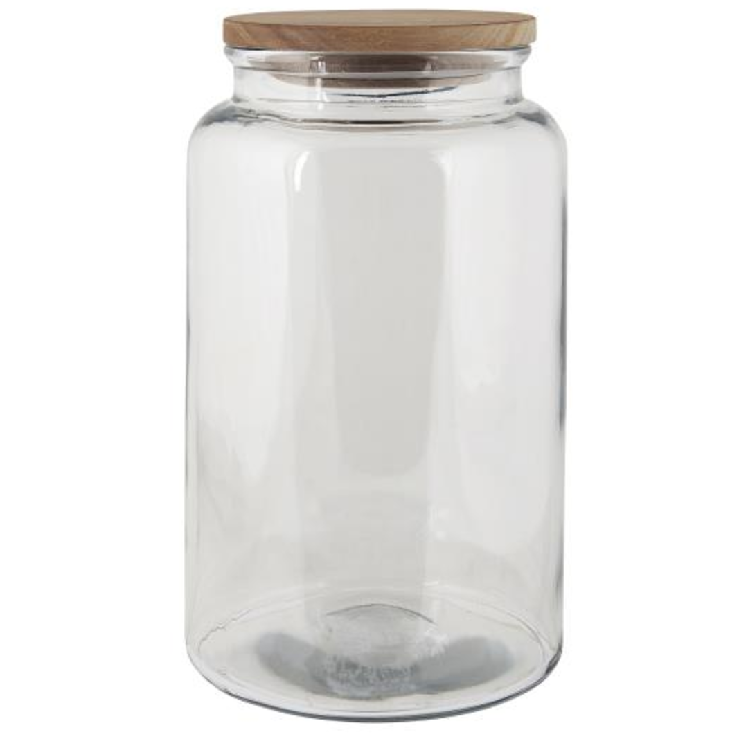 Glass Jars with Wooden Lids
