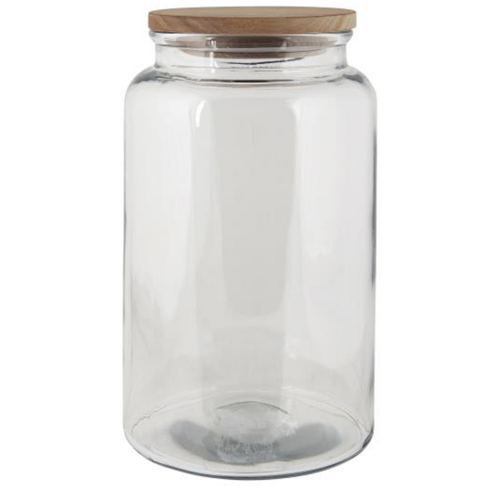 Glass Jars with Wooden Lids