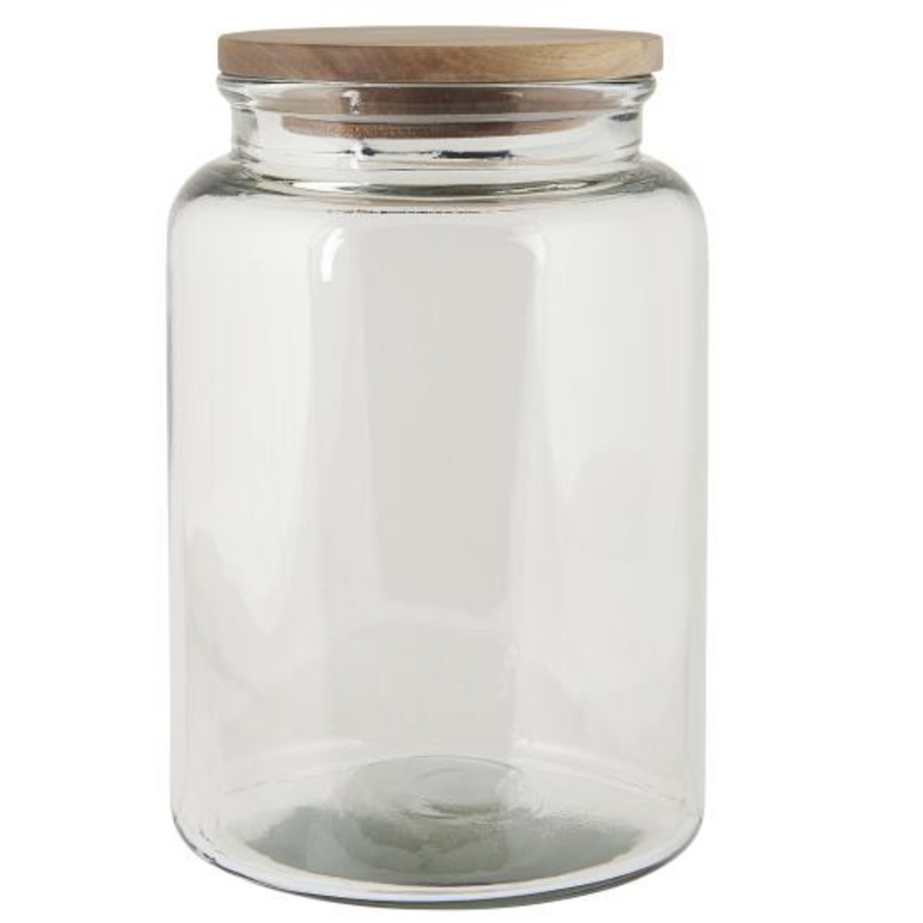 Glass Jars with Wooden Lids