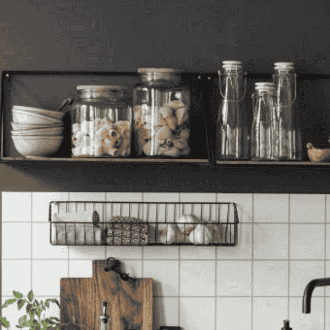 Glass Jars with Wooden Lids-B
