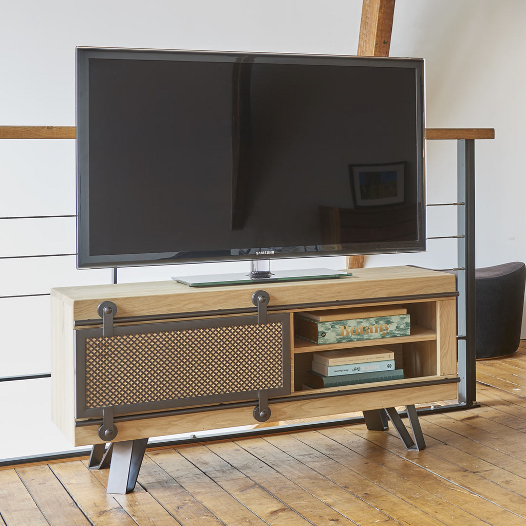 Elements TV Units with Metal Sliding Door