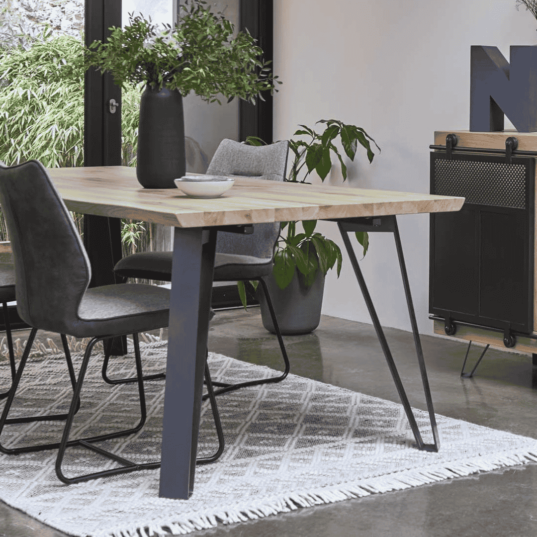 Elements Dining Tables with Four Pin Legs 100cm Wide
