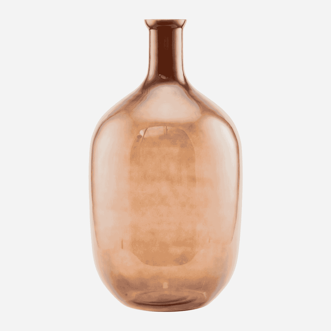 Large Brown Glass Bottle Vase 51cm 1