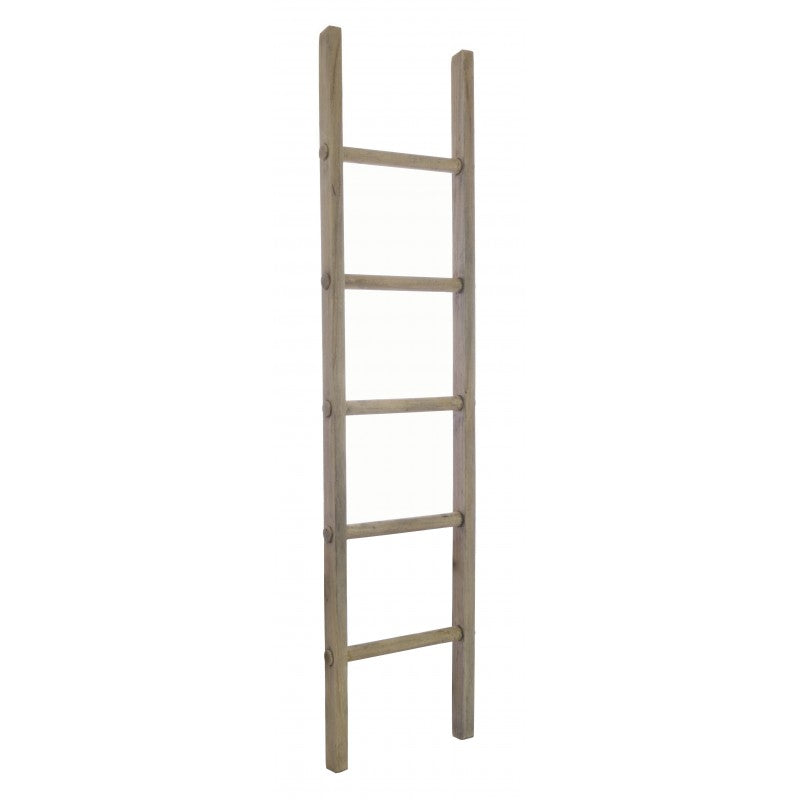 Bleached Mahogany Decorative Step Ladder 186cm