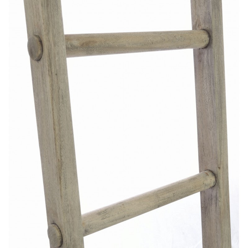 Bleached Mahogany Decorative Step Ladder 186cm