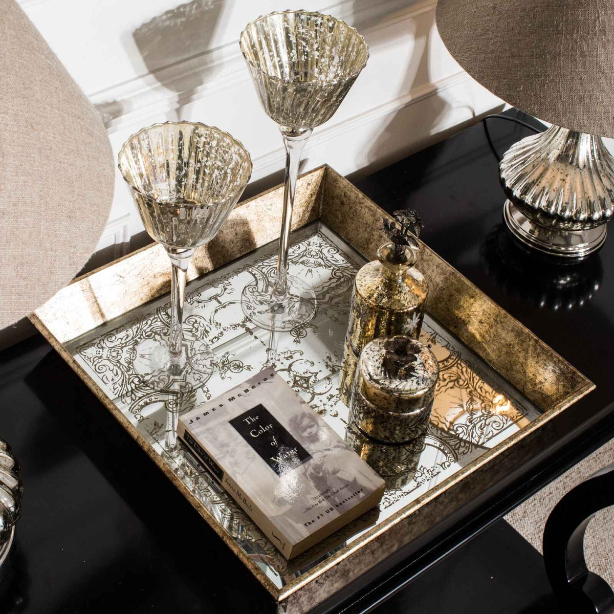 Waltham Tray with Decorative Pattern | Annie Mo's