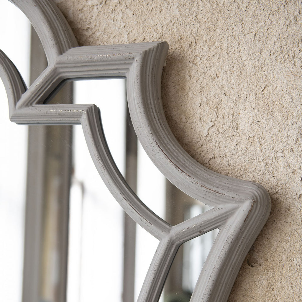 Wilton Grey Ornate Mirror 145cm