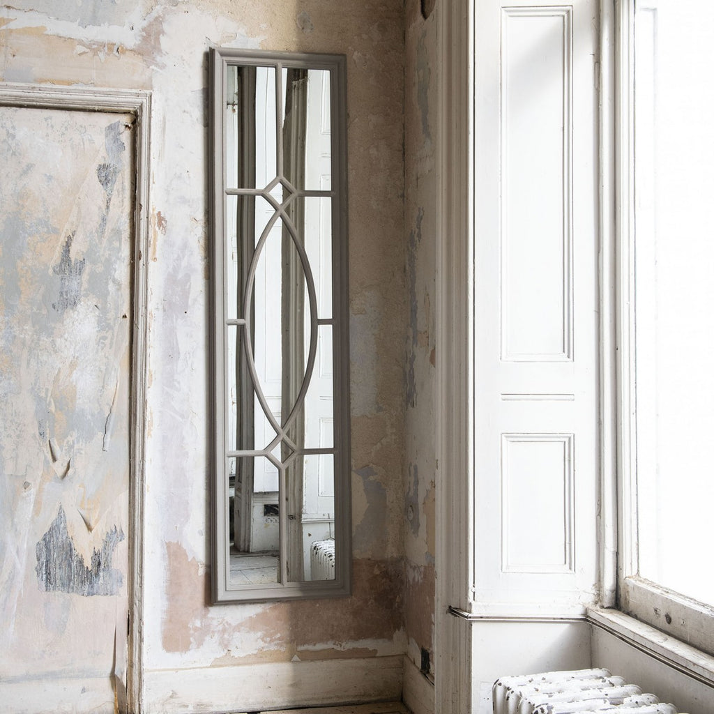 Wilton Grey Tall Panel Mirror 180cm