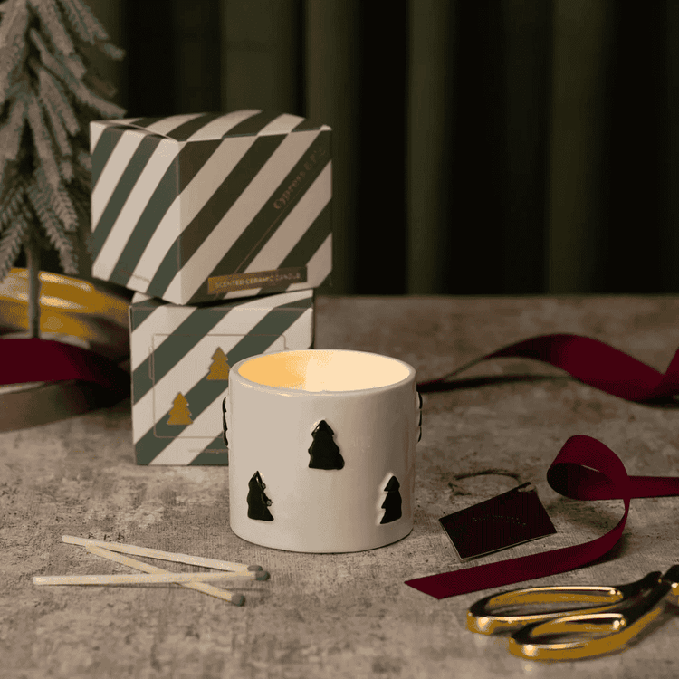 Under the Tree: Christmas Spruce Candle - Cypress & Fig B