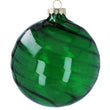 Large Green Swirl Glass Bauble